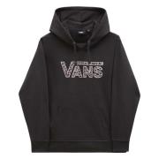 Drop V Cheetah Pullover Fleece-B Hoodie Vans , Black , Dames