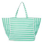 Grote Tote BAG Strandtas Pieces , Green , Dames