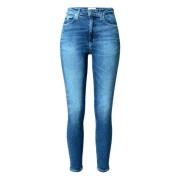 Hoge Taille Skinny Enkel Jeans Calvin Klein Jeans , Blue , Dames