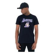 Lakers T-shirt New Era , Black , Heren