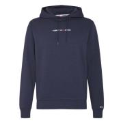 Linear Logo Hoodie Tommy Jeans , Blue , Heren