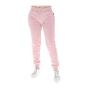 Roze Bedrukte Broek Herfst/Winter Superdry , Pink , Dames