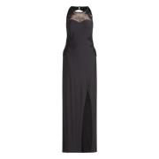 Elegant Avondjurk met Kant vera mont , Black , Dames