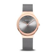 Klassiek Slim Design Horloge met Swarovski Elements Bering , Gray , Da...