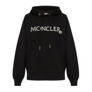 Hoodie Moncler , Black , Dames