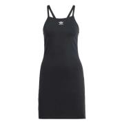 3 S Jurk Mini Jurk Adidas , Black , Dames