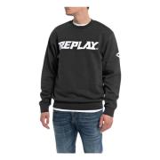 Hoodie Replay , Black , Heren