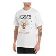 T-shirt Replay , White , Heren