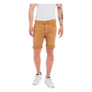 Rbj.981 Tapered-Fit Shorts Replay , Beige , Heren