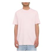 Solid Stone T-shirt Volcom , Pink , Heren