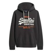 Vintage Logo Heritage Hoodie Superdry , Black , Heren