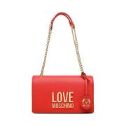 Shoulder Bags Love Moschino , Red , Dames