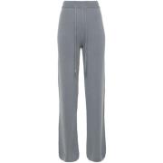 Kettingdetail Wollen Gebreide Broek Peserico , Gray , Dames