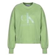 Hoodie Calvin Klein , Green , Heren