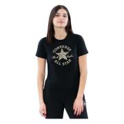 Chuck Patch Leopard Infill TEE T-shirt Converse , Black , Dames