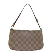 Pre-owned Canvas pouches Louis Vuitton Vintage , Beige , Dames