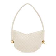 Solstice Mini Schoudertas Bottega Veneta , Beige , Dames