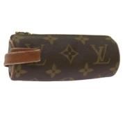 Pre-owned Canvas pouches Louis Vuitton Vintage , Brown , Dames