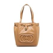 Beige Bucket Bag Backpack La Carrie , Beige , Dames