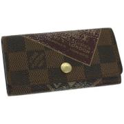 Pre-owned Canvas key-holders Louis Vuitton Vintage , Brown , Dames