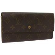 Pre-owned Canvas wallets Louis Vuitton Vintage , Brown , Dames