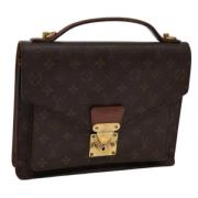 Pre-owned Canvas handbags Louis Vuitton Vintage , Brown , Dames