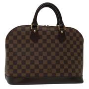 Pre-owned Canvas handbags Louis Vuitton Vintage , Brown , Dames