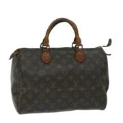 Pre-owned Canvas handbags Louis Vuitton Vintage , Brown , Dames