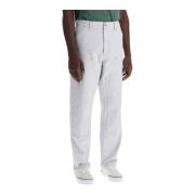 Dubbele Knie Canvas Werkbroek Carhartt Wip , White , Heren