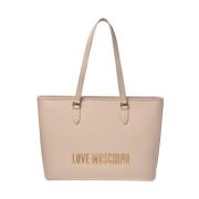 Ivoor Tassen voor Stijlvolle Fashionista's Love Moschino , Beige , Dam...