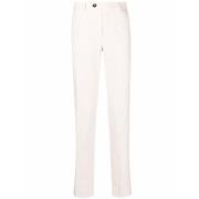 Katoenen Straight Leg Broek Brunello Cucinelli , White , Heren