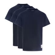 Organisch Katoen Logo T-Shirt Jil Sander , Blue , Heren