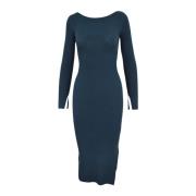 Slim Fit Jurk Patrizia Pepe , Blue , Dames