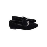 Pre-owned Suede flats Louis Vuitton Vintage , Black , Dames