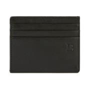 Creditcardhouder van Leder Boggi Milano , Black , Heren