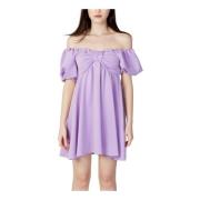 Lila Polyester Jurk Lente/Zomer Vrouwen Aniye By , Purple , Dames