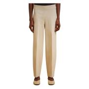 Beige Broek Slim Fit Viscose Liviana Conti , Beige , Dames