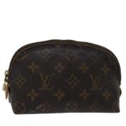 Pre-owned Canvas pouches Louis Vuitton Vintage , Brown , Dames