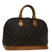 Pre-owned Canvas handbags Louis Vuitton Vintage , Brown , Dames