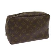 Pre-owned Canvas clutches Louis Vuitton Vintage , Brown , Dames