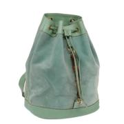 Pre-owned Suede backpacks Gucci Vintage , Blue , Dames