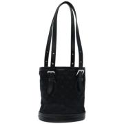 Pre-owned Canvas shoulder-bags Louis Vuitton Vintage , Black , Dames