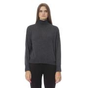 Grijze Volcano Neck Sweater Baldinini , Gray , Dames