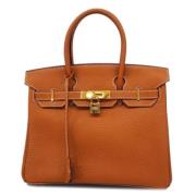 Pre-owned Leather handbags Hermès Vintage , Brown , Dames