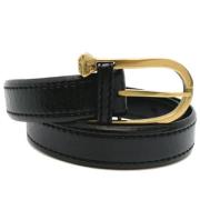 Pre-owned Leather belts Gucci Vintage , Black , Dames