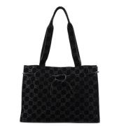 Pre-owned Suede gucci-bags Gucci Vintage , Black , Dames