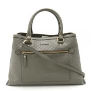 Pre-owned Canvas gucci-bags Gucci Vintage , Gray , Dames