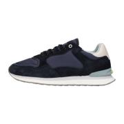 Blauwe Suède Lage Sneakers Hoff , Blue , Dames