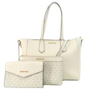 Pre-owned Leather totes Michael Kors Pre-owned , White , Dames