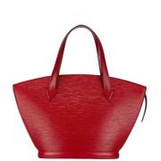 Pre-owned Leather handbags Louis Vuitton Vintage , Red , Dames